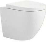 sanicomfort Cozy Wand-WC erh&ouml;ht &ndash; sp&uuml;lrandloses H&auml;nge-WC mit 45,5?cm Sitzh&ouml;he &