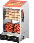 VEVOR Hot Dog Dampfgarer, 37L, 2-stufiger Hot Dog H&uuml;tten-Dampfgarer, 30&deg;C85&deg;C