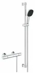 Grohe Precision Trend - Duschset mit Thermostat, 3 Strahlarten, Chrom - Silber