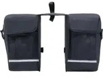 vidaXL Doppel-Fahrradtasche f&uuml;r Gep&auml;cktr&auml;ger Wasserdicht 35 L Schwarz - Schwarz