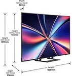Hisense 75E8Q, 190,5 cm (75"), 3840 x 2160 Pixel, LED, Smart-TV, WLAN, Schwarz, Grau Hisense 75E8Q, 190,5 cm (75"), 3840 x 2160 Pixel, LED, Smart-TV, WLAN, Schwarz, Grau