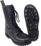 PureTrash Stiefel, 10-Loch, "Pure Trash", schwarz, Stahlkappe, Schrauben -...