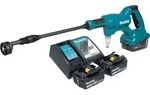 Makita DHW 180 RF Akku Druckreiniger 18 V 24 bar + 2x Akku 3,0 Ah + Ladeger&auml;t