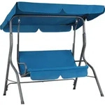 CASARIA&reg; Hollywoodschaukel 2 Sitzer wetterfest Atlantik Blau 200kg Belastbarkeit