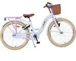 Volare Blossom Kinderfahrrad - M&auml;dchen - 24 Zoll - Wei&szlig; - Zwei Handbremsen - Wei&szlig;