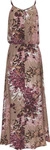 LASCANA Maxikleid mit Alloverprint und Knopfleiste hinten, aus gewebter Viskose