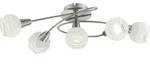 Globo Lighting Deckenleuchte Metall Nickel matt, 5x E14 LED - Silber