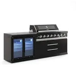 BB-S2 Outdoork&uuml;che | 8-Brenner Gasgrill | Cool-Duo - Schwarz