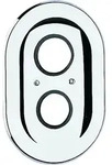 Grohe Rosette oval f&uuml;r Thermostat chrom - 47188000 - Wei&szlig;