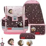 Belmil Classy Plus ergonomisches Schulranzen-Set 5-teilig "Champion Horses" mit