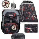 Belmil Maxi ergonomisches Schulranzen-Set 5-teilig "Ninja Game" mit Brustgurt,