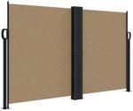 vidaXL Seitenmarkise Ausziehbar Taupe 140x600 cm