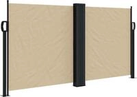 vidaXL Seitenmarkise Ausziehbar Beige 120x1000 cm