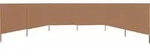vidaXL 6-teiliges Windschutzgewebe 800 x 160 cm Taupe - Taupe
