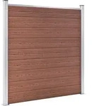 vidaXL Gartenzaun WPC 872x186 cm Braun - Braun