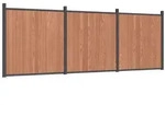 vidaXL Zaunelement Braun 526x186 cm WPC - Braun