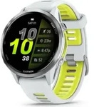 Garmin Forerunner 970 - 47mm - Whitestone/Transl. Amp Yellow - Wei&szlig;/Gelb