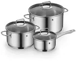 WMF Astoria Topf-Set, 3-teilig 3201115446 4000530744746 - Silber
