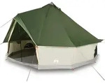 vidaXL Tipi-Familienzelt 8 Personen Gr&uuml;n Wasserdicht - Gr&uuml;n