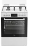 Beko FBM62320WDSL, Freistehender Herd, Wei&szlig;, Drehregler, Ber&uuml;hrung, Wei&szlig;,
