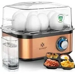 KESSER&reg; Eierkocher f&uuml;r 1-8 Eier Edelstahl 500W, Warmhaltefunktion, BPA-frei,...