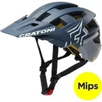 Cratoni Fahrradhelm AllSet Pro MIPS steel/blue matt, Gr. S/M (54-58cm)