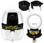 Zeegma Hei&szlig;luftfritteuse KNAPPER GRAND WHITE, 1800 W, 9 Kochmodi, LCD Dispaly...