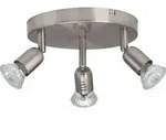 BRILLIANT LED Spotrondell Loona | zeitlose Wandleuchte | 3-flammig | Metall | eisen 
