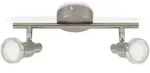 Briloner 2er Spot Cool nickel-matt 27,5 x 12 cm GU10 - Wei&szlig;