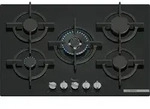 Bosch Serie 6 PPQ7A6I15, Schwarz, Integriert, 75 cm, Gaskochfeld, Geh&auml;rtetes Glas, 5
