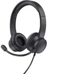 Trust HS-201 Kopfh&ouml;rer Kabelgebunden Kopfband B&uuml;ro/Callcenter USB Typ-A Schwarz -