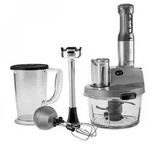 Karaca Mastermaid K&uuml;chenroboter aus Stahlglas, Langer Mixer, 2500 W, Galaxy...