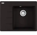 FRANKE Sp&uuml;le CNG 611-62 BLACK MATT Becken rechts mit Excenterbedienung /