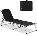 Sonnenliege klappbar &ndash; Leichte Gartenliege aus Aluminium mit 5-fach...