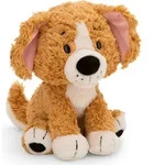 Nici Kuscheltier Hund sitzend braun 20 cm Pl&uuml;schhund - Braun