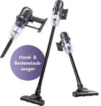 CLEANmaxx Akku-Staubsauger 2in1 - Hand- & Bodensauger kabellos, ladbar - 2 D&uuml;sen