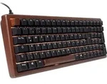 Sharkoon SGK50 S2, 96%, Kabelgebunden, USB, QWERTZ, RGB-LED, Holz - Braun