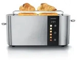 Arendo Toaster 2 Scheiben, Langschlitztoaster, Langschlitz, Edelstahl, 1000W,...