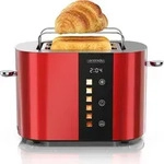 Arendo Toaster 2 Scheiben, Edelstahl, 800W, Display mit Restzeitanzeige,
