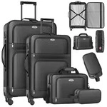 KESSER&reg; Reisekoffer Set 4-teilig | Trolley Kofferset Stoffkoffer mit