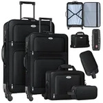 KESSER&reg; Reisekoffer Set 4-teilig | Trolley Kofferset Stoffkoffer mit