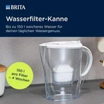 1x BRITA Wasserfilter-Kanne MAXTRA Marella wei&szlig;, 1x Pure Performance Filter -
