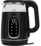 ADLER AD 1305 elektrischer Wasserkocher schwarz/silbern - Silber