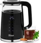 Zilan Wasserkocher Glas mit Temperatureinstellung (40&deg;C-100&deg;C) 1,7 Liter Teekocher