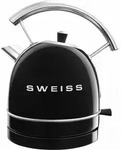 SWEISS Vintage Wasserkocher KTL9 Schwarz - Schwarz