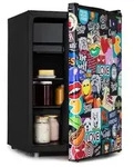 Klarstein Cool Vibe - K&uuml;hlschrank, Volumen: 70 Liter, VividArt Concept: T&uuml;r...