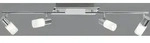 LED Innen Deckenstrahler 4-flammig mit Glas Lampenschirmen, Jugendzimmer Flur -