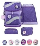 Belmil Smarty ergonomisches Schulranzen Set 5-teilig "Starlight" mit Brustgurt,