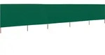 vidaXL 5-teiliges Windschutzgewebe 600 x 160 cm Gr&uuml;n - Gr&uuml;n