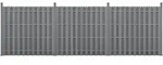 WPC Gartenzaun Sichtschutz Windschutz Lamellenzaun Zaun 562x185cm Grau [neu.holz] -